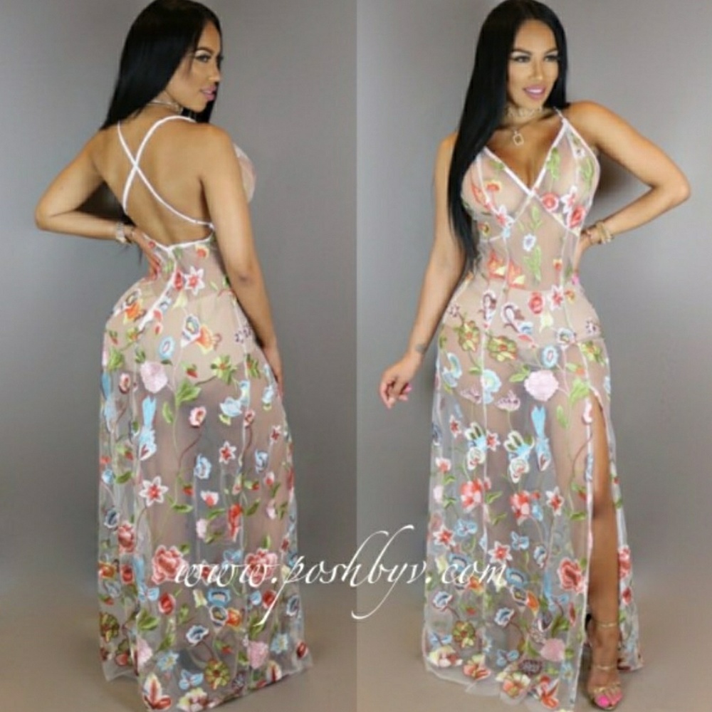 Amber mesh dress